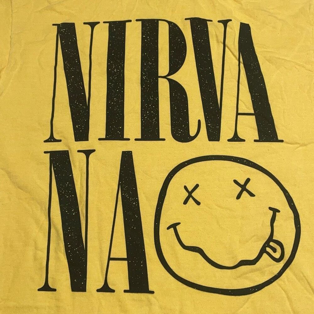 Yellow Nirvana Large Logo Tee